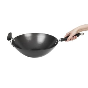 Wok Icke-häftande Botten Platt - 35 cm - Kitchen Craft - Fourniresto