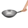 Wok i mjukt stål - 33 cm - Vogue - Fourniresto