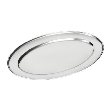 Plat de service ovale inox - 450mm - Olympia - Fourniresto