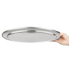 Plat de service ovale inox - 450mm - Olympia - Fourniresto