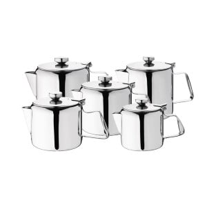 Concorde 1365ml stainless steel teapot - Olympia - Fourniresto