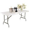 Folding Table with White Center 1.8 m - Bolero