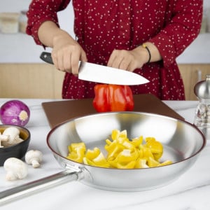 Induktionspanna i rostfritt stål - Ø 280 mm - Vogue