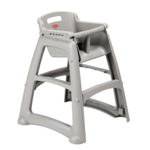 Staplingsbar hög stol platina - Rubbermaid - Fourniresto