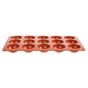 15 Silicone Half-Sphere Moulds Formaflex - Pavoni