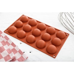 Moule 15 Puolipalloa Silikonista Formaflex - Pavoni