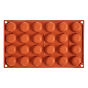 24 Pomponnettes Silicone Mould Formaflex - Pavoni