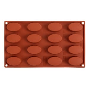 16 Oval Silicone Mould - GN 1/3 - Pavoni