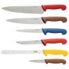 Case with Set of 6 Colored Knives - Hygiplas