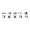 Stainless steel table numbers 11 to 20 - Olympia - Fourniresto