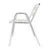 Stackable Aluminum Chairs - Set of 4 - Bolero - Fourniresto