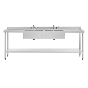 Stainless Steel Sink - L 2400 x D 600 mm - Vogue