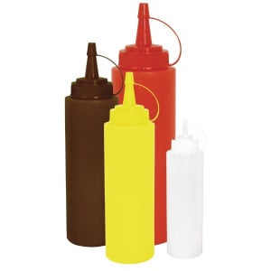 Sauce dispenser 1L red - Vogue - Fourniresto