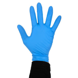 Gants en Nitrile Non Poudrés Bleus M - Lot de 100 - FourniResto