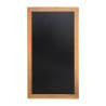 Wall chalkboard long teak finish 1000 x 560mm - Securit - Fourniresto