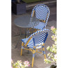 Parisian Style Blue Rattan Chair - Set of 2 - Bolero