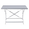 Table de Terrasse Pliable Grise - 1100 x 700 mm - Bolero