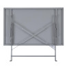 Utelutningsbart grått bord - 1100 x 700 mm - Bolero