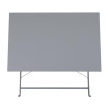 Utelutningsbart grått bord - 1100 x 700 mm - Bolero