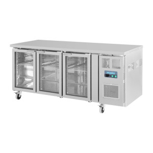 Refrigerated Display Counter with 3 Glass Doors - 358 L - Polar