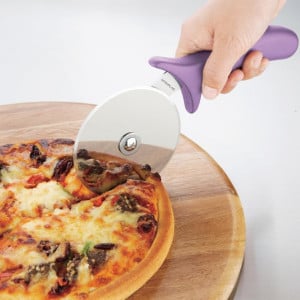 Pizza pyörä Hygiplas: 102mm, Violetti väri, Allergeenit.