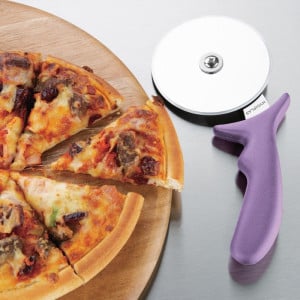 Pizza pyörä Hygiplas: 102mm, Violetti väri, Allergeenit.