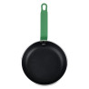 Non-stick Aluminium Frying Pan with Green Handle - Ø200mm Hygiplas: Professional cooking made easy!