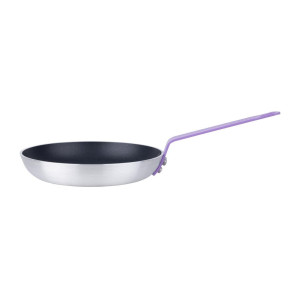 Stekpanna i aluminium med non-stick beläggning Ø 240mm, lila handtag Hygiplas - Teflon Platinum Plus-beläggning