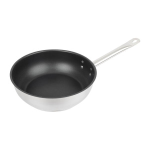 Stekpanna i rostfritt stål med non-stick beläggning Vogue Ø 240 mm - Teflon Platinum Plus