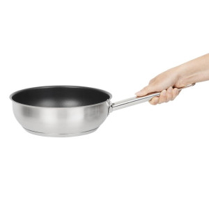 Stekpanna i rostfritt stål med non-stick beläggning Vogue Ø 240 mm - Teflon Platinum Plus