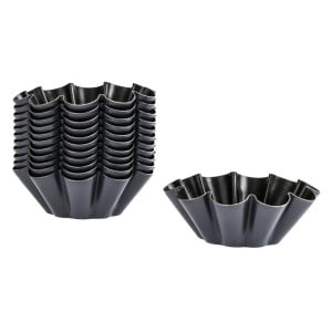 Moules à Mini Brioche Antiadhésifs 75 mm - Lot de 12, Matfer Bourgeat