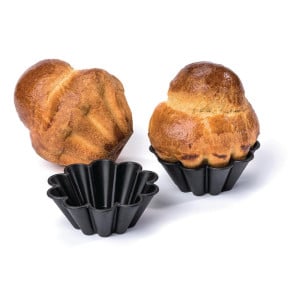 Non-stick Mini Briocheformar 75 mm - Set om 12, Matfer Bourgeat