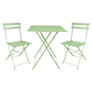 Chaises Pliantes Acier Vert Clair - Confort et Durabilité