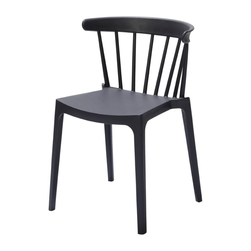 Polypropylenstolar Antracit - Set om 4: Elegant design och hållbar komfort Polypropylenstolar Antracit - Set om 4: Elegant design och hållbar komfort