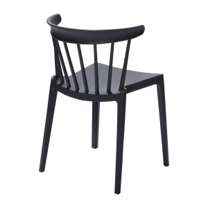 Polypropylenstolar Antracit - Set om 4: Elegant design och hållbar komfort