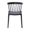 Polypropylenstolar Antracit - Set om 4: Elegant design och hållbar komfort