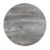 Plateau de Table Rond Mélamine Gris 600 mm - Bolero, résistant et élégant