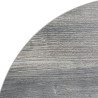 Plateau de Table Rond Mélamine Gris 600 mm - Bolero, résistant et élégant