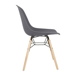 Chaise Arlo Gris Foncé - Lot de 2 Bolero: Confort, robustesse et élégance