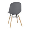 Dark Gray Arlo Chair - Set of 2 Bolero: Comfort, robustness, and elegance