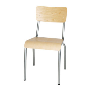 Galvanoitu puinen tuoli - 4 kpl Bolero