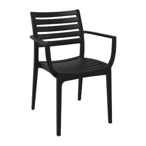 Svarta fåtöljer Artemis Siesta - Modern design och hållbarhet