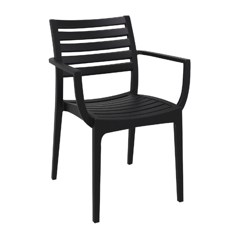 Artemis Siesta black armchairs - Modern design and durability Artemis Siesta black armchairs - Modern design and durability