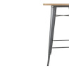 Grey Wooden Bolero Bar Table - Quality and Elegance