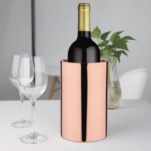 Double Wall Copper Wine Cooler 1 L Olympia - Keeps wine cool, guaranteed elegance.