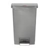 Harmaa etupoljinroskakori 50L - Hygieeninen & Käytännöllinen | Rubbermaid