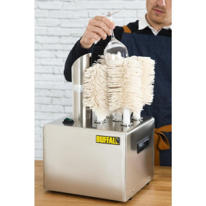 Buffalo Professionell Glaspolerare i Rostfritt Stål