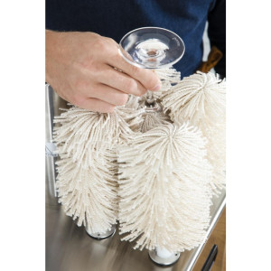 Buffalo Professionell Glaspolerare i Rostfritt Stål