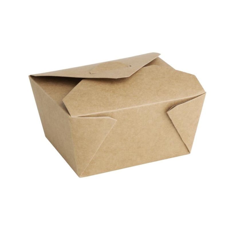 Compostable Cardboard Food Boxes 600ml - Pack of 400, Eco-Friendly & Durable