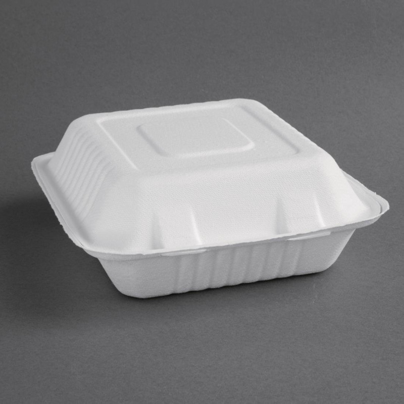 Kompostoitavat Bagasse-laatikot 223 mm - 200 kpl erä, ympäristöystävälliset